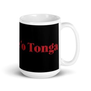 P.O.T Black & Red Glossy Mug